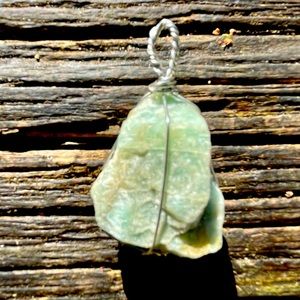 Raw Amazonite pendant